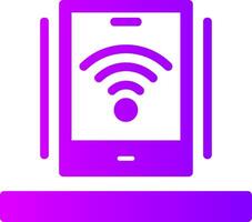 Wi-Fi Solid Multi Gradient Icon vector