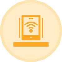 Wi-Fi Multicolor Circle Icon vector