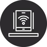 Wi-Fi Inverted Icon vector