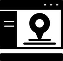 GPS Glyph Icon vector