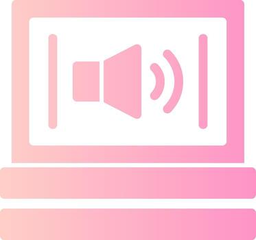 Volume Solid Multi Gradient Icon vector
