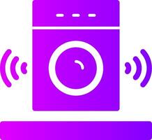 Speaker Solid Multi Gradient Icon vector