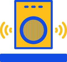 Speaker Flat Two Color Icon vector