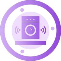 Speaker Glyph Gradient Icon vector