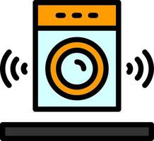 Speaker Line Filled Icon vector