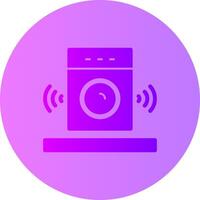 Speaker Gradient Circle Icon vector