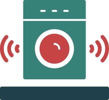 Speaker Glyph Two Color Icon vector