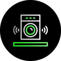 Speaker Dual Gradient Circle Icon vector