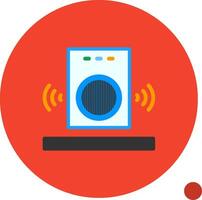 Speaker Flat Shadow Icon vector