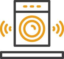 Speaker Line Two Color Icon vector