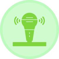 Microphone Multicolor Circle Icon vector