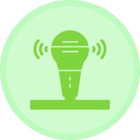 Microphone Multicolor Circle Icon vector