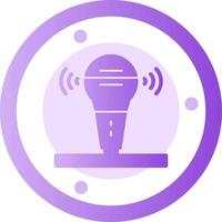 Microphone Glyph Gradient Icon vector