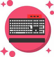 Keyboard Tailed Color Icon vector