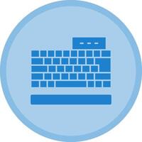 Keyboard Multicolor Circle Icon vector