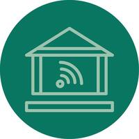 Home automation Line Multi color Icon vector