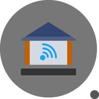 Home automation Flat Shadow Icon vector