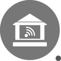 Home automation Glyph Shadow Icon vector