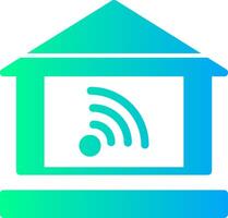 Home automation Solid Multi Gradient Icon vector
