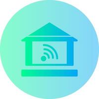 Home automation Gradient Circle Icon vector