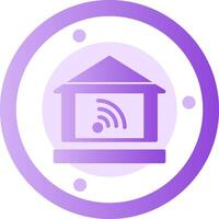 Home automation Glyph Gradient Icon vector