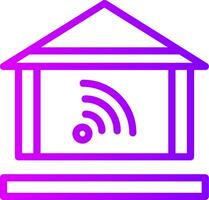 Home automation Linear Gradient Icon vector