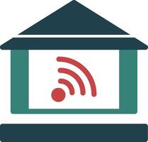 Home automation Glyph Two Color Icon vector