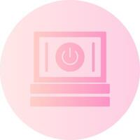 Power Gradient Circle Icon vector