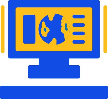 Globe Flat Two Color Icon