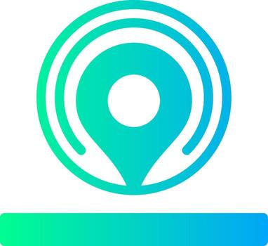 ubicación sólido multi degradado icono vector