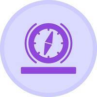 Compass Multicolor Circle Icon vector