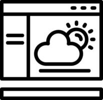 Weather Line Icon vector