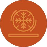 Snowflake Line Multi color Icon vector