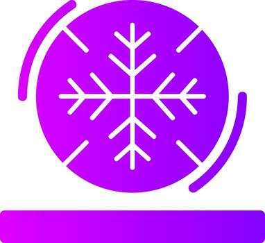 Snowflake Solid Multi Gradient Icon vector