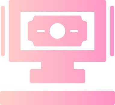 Money Solid Multi Gradient Icon vector