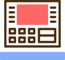 ATM Color Filled Icon vector