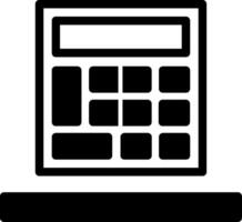 Calculator Glyph Icon vector