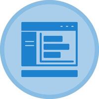 Bar chart Multicolor Circle Icon vector