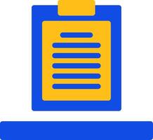 Clipboard Flat Two Color Icon vector