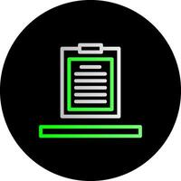 Clipboard Dual Gradient Circle Icon vector