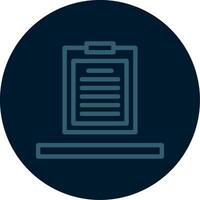 Clipboard Line Multi color Icon vector