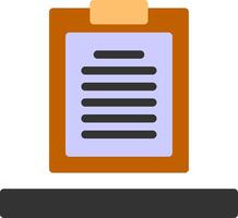 Clipboard Flat Icon vector