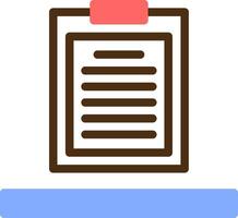 Clipboard Color Filled Icon vector