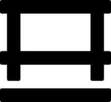 Table Glyph Icon vector