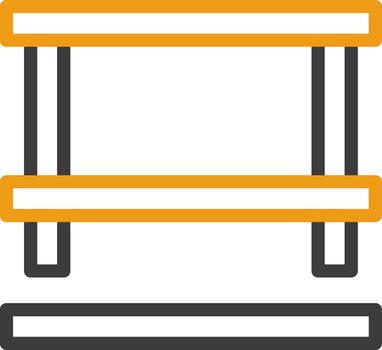 Table Line Two Color Icon vector
