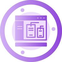 Tags Glyph Gradient Icon vector
