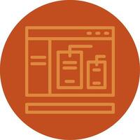 Tags Line Multi color Icon vector