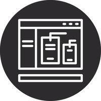 Tags Inverted Icon vector