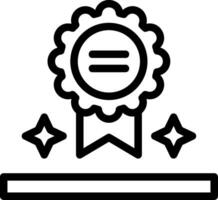 Medal Line Icon vector