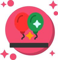 Balloon Tailed Color Icon vector